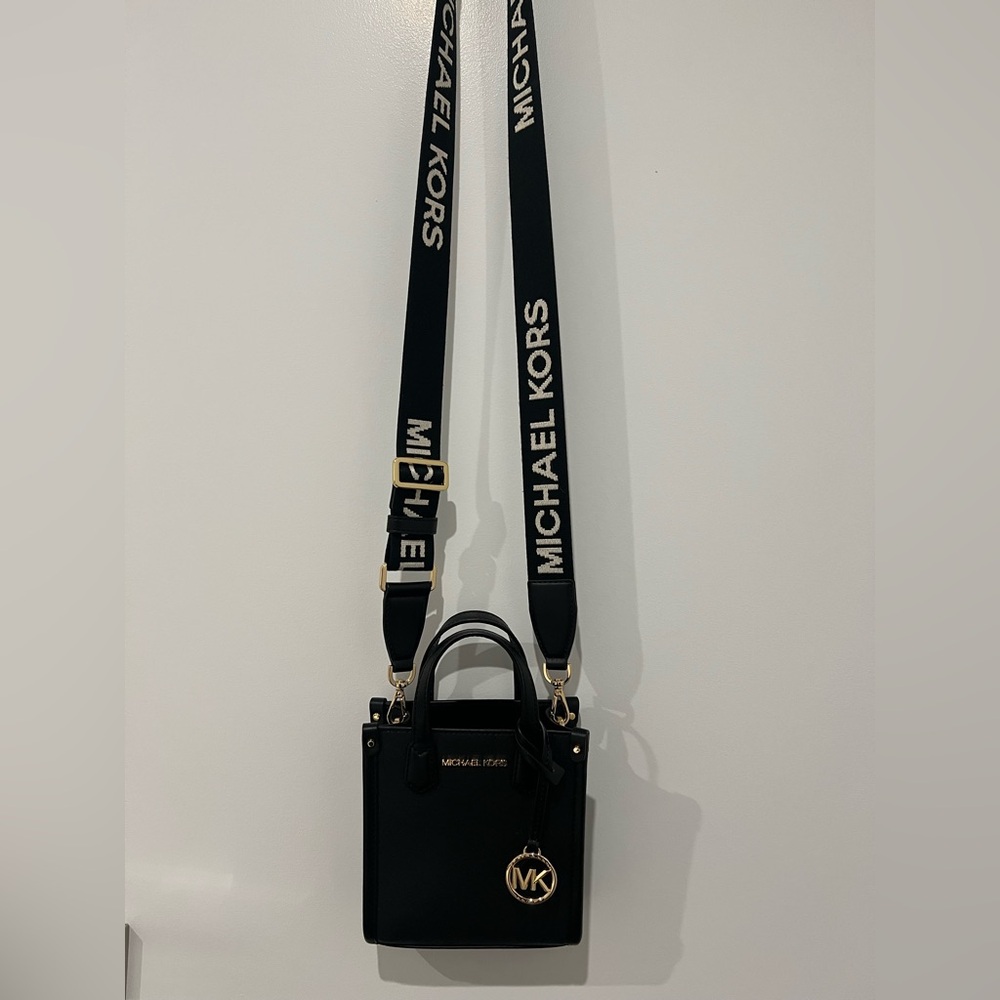 Michael Kors Maple XS Shopper Tote - Black Leather